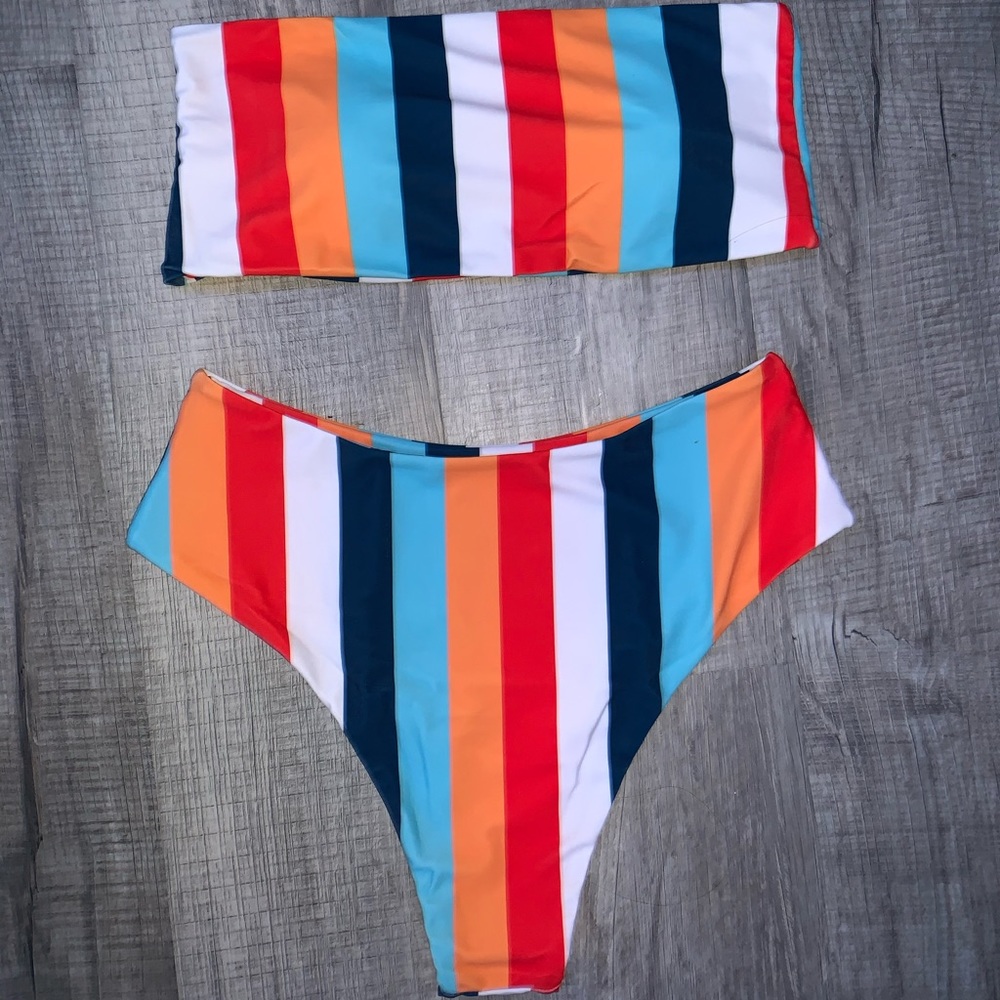 high waisted swim suit